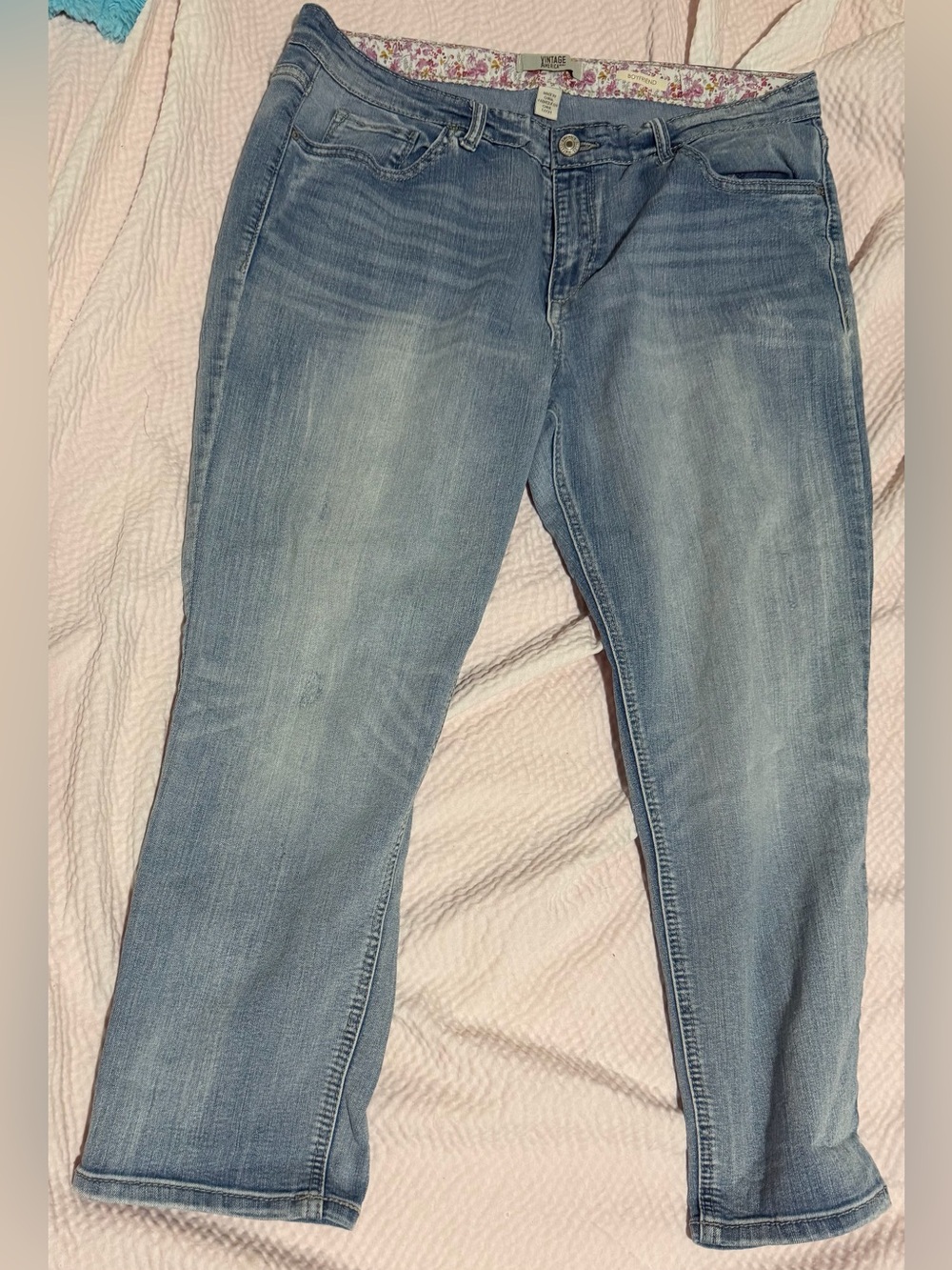 Vintage America Light Blue Boyfriend Jeans